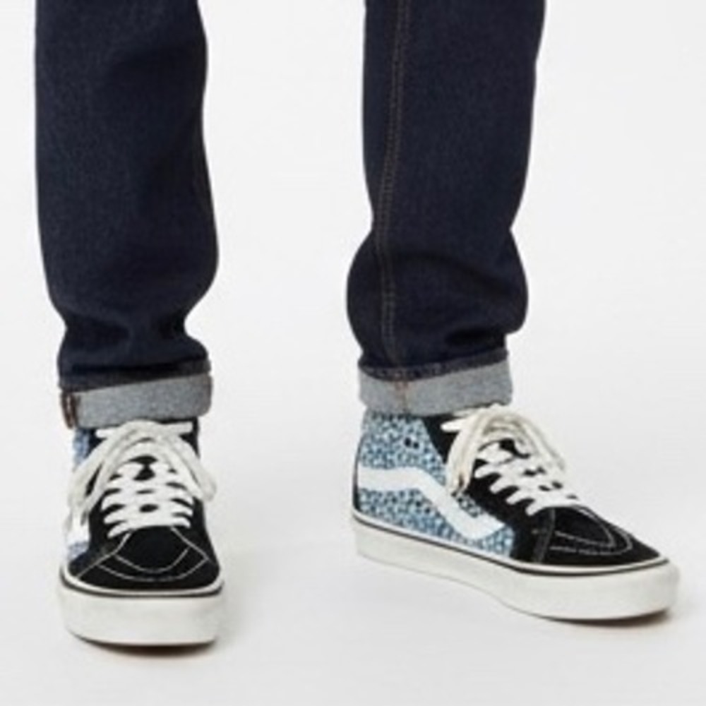 Vans Sk8 Hi Sneakers Men 4 Women 5.5 Blue Black DX Anaheim Factory OG Pandas